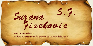 Suzana Fišeković vizit kartica